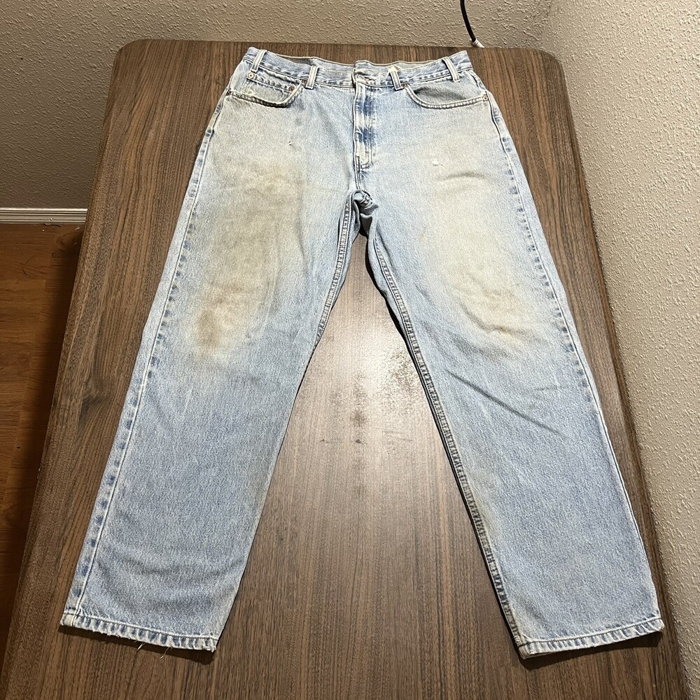 Vintage Levis Jeans USA 90s Distressed 36x30 Baggy Levi USA 550 loose wide leg